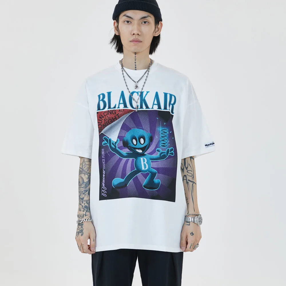 

LINDSEY SEADER Men's T-shirt Hip Hop Oversized Print 2021 Casual Harajuku Streetwear Summer Short Sleeve cotton Tops Tee Tshirt