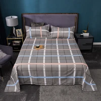 yaapeet 3pcs grey plaid bedding set dobby cartoon bedroom high quality bedding linens breathable elegant quilt cover pillowcase