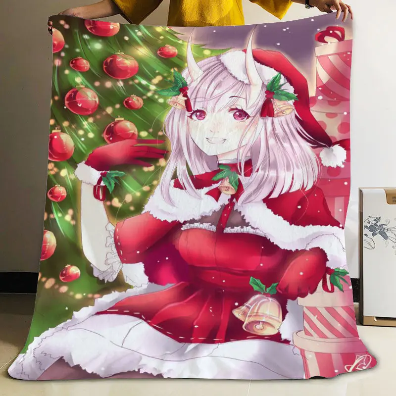 ?? Musifeカスタム漫画クリスマスガールフランネル毛布デザイン独自の毛布フランネル毛布ソファdiyのドロップシッピング
