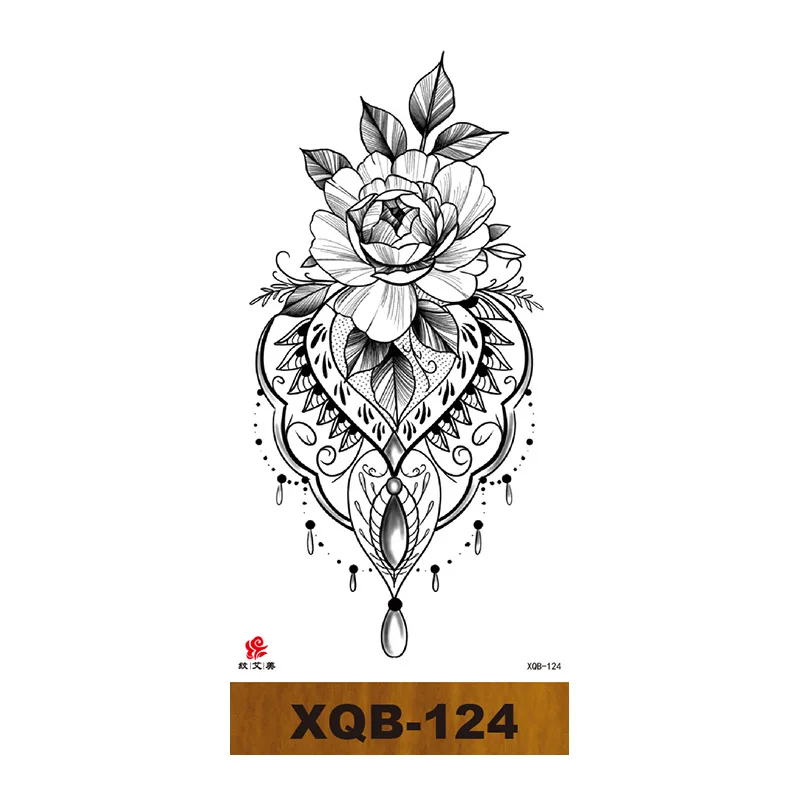 

Waterproof Temporary Tattoo Sticker Love Flash Tattoos Lip Print Butterfly Flower Leg Body Art Arm Fake Sleeve Tatoo Women Charm