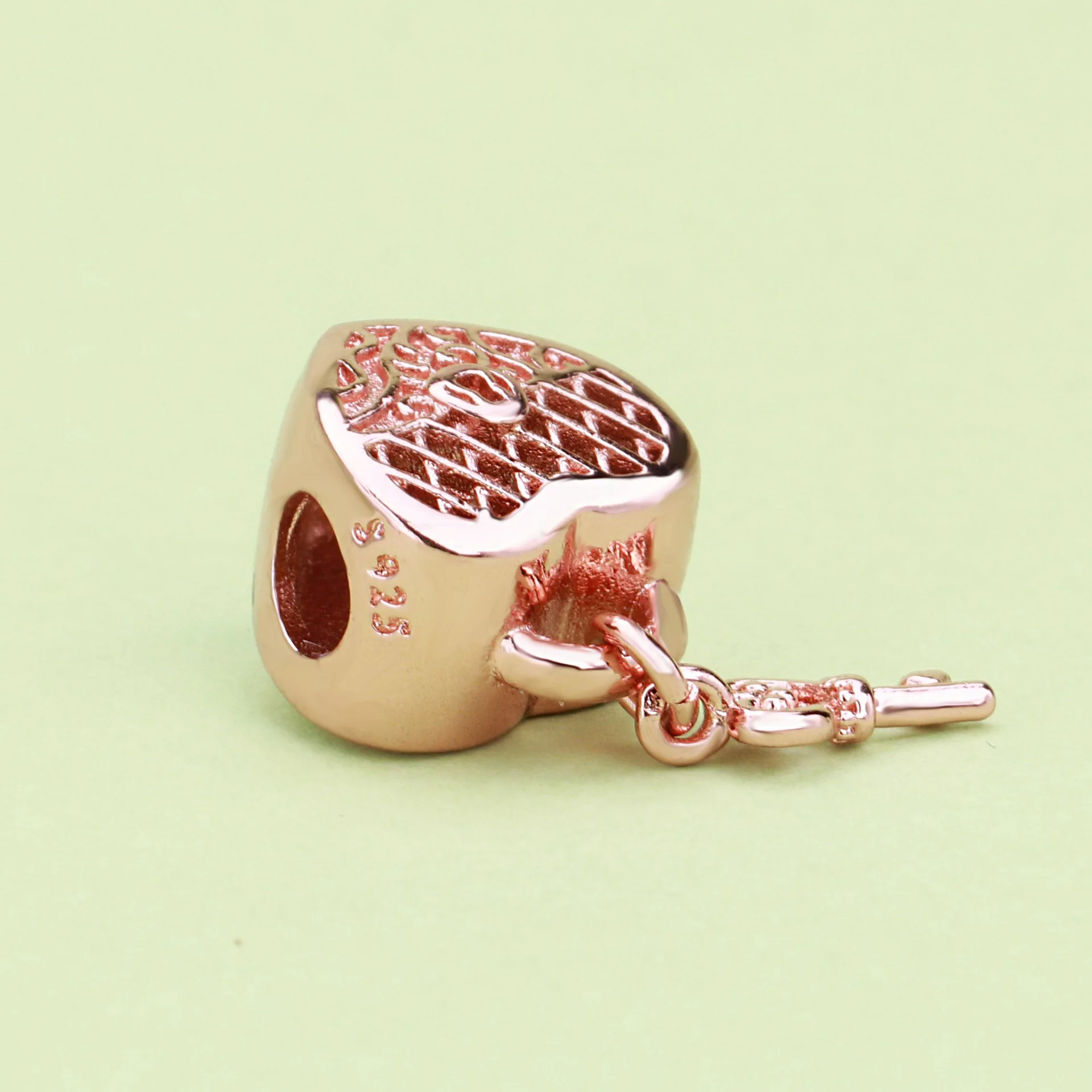 Шарм-подвеска женский из серебра 925 пробы под розовое золото | Украшения и