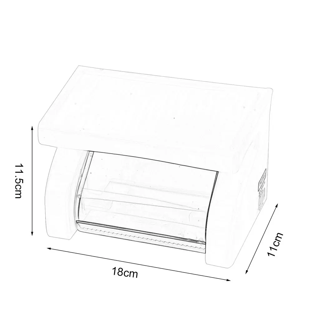 

New Wall Mounted Plastic Waterproof Toilet Roll Paper Box Holder Bathroom Tool Hot Sale