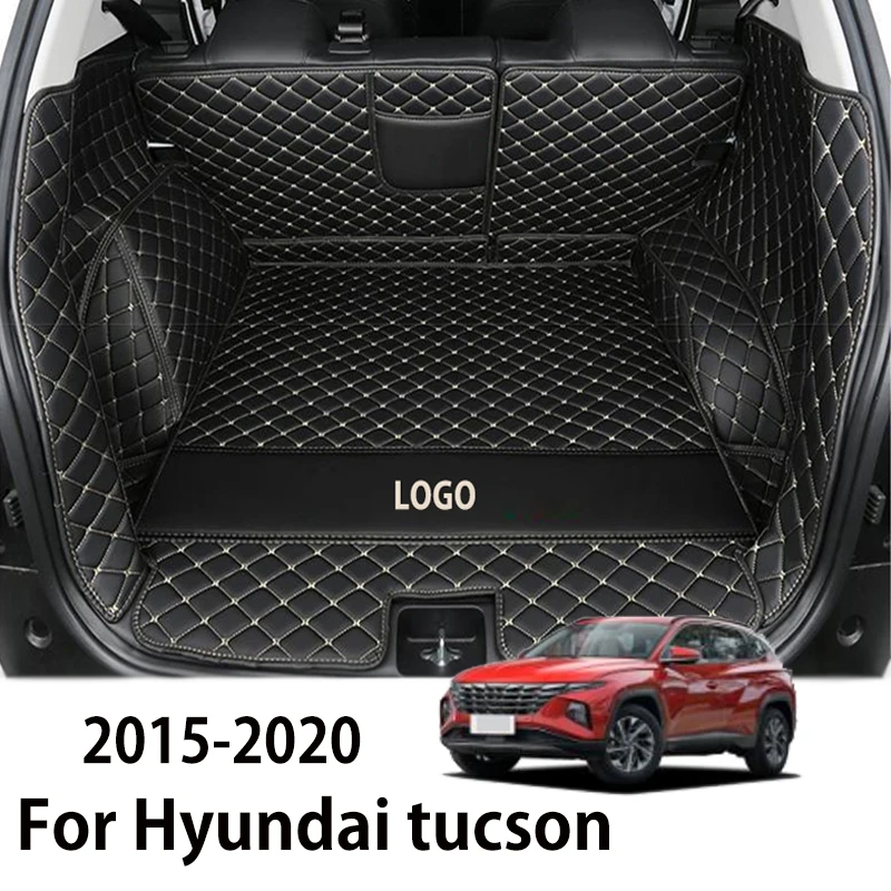 car trunk mats for  hyundai tucson 2015 2016 2017 2018 2019 2020 suv cargo liner accessories interior boot