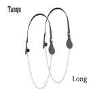 Женский плоский ремень Tanqu из искусственной кожи с длинной цепочкой, цвет в ассортименте