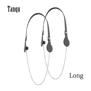 Женский плоский ремень Tanqu из искусственной кожи с длинной цепочкой, цвет в ассортименте