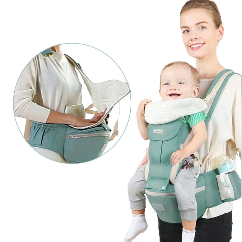 Portabeb&eacute;s ergon&oacute;mico transpirable, portabeb&eacute;s port&aacute;til, canguro, asiento de beb&eacute;, eslinga para beb&eacute; de 0 a 36 meses-0