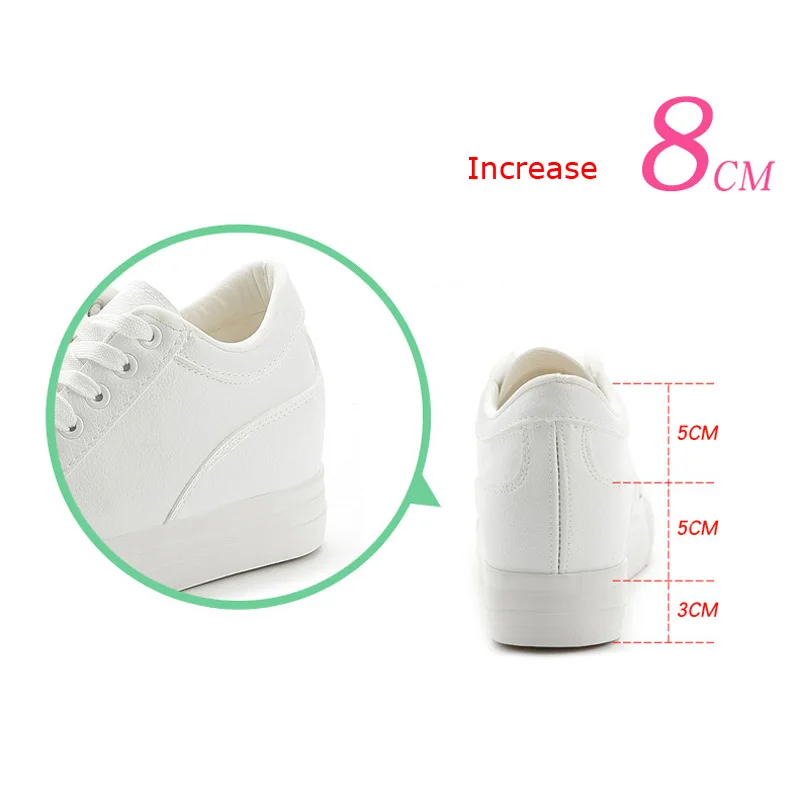 2019 модные белые кроссовки на платформе ботинки с массивным каблуком женская