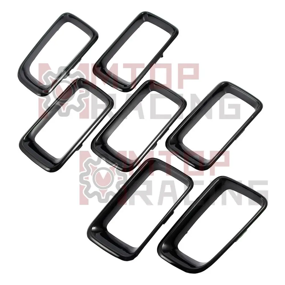 Черный ABS Хром Передняя решетка отделка отверстий для Jeep Compass 2011 2012 2013 2014 2015 2016 |