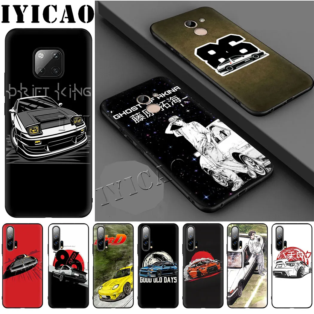 IYICAO начальный D AE86 мягкий чехол для телефона huawei P30 P20 P10 P9 P8 Lite Pro P Smart Z Plus