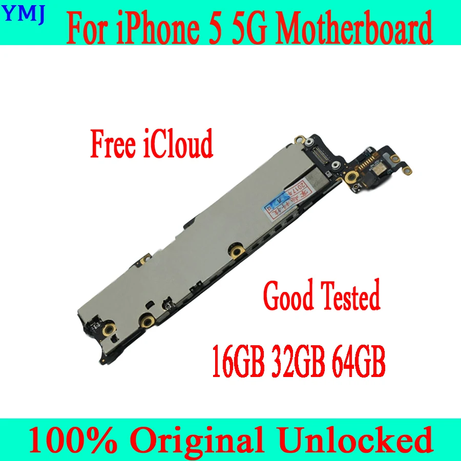 16 Гб/32 ГБ/64 ГБ для iphone 5 материнская плата с чистым iCloud оригинальная