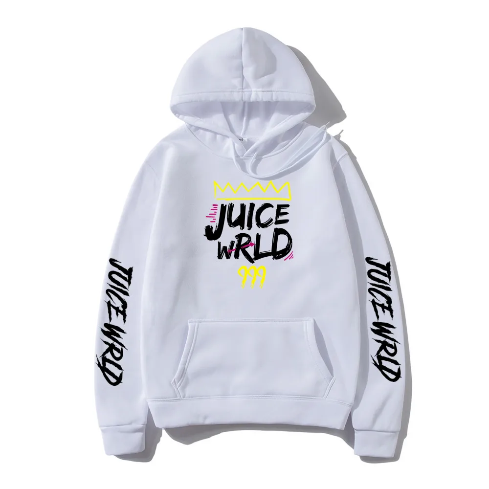 Мужская/Женская толстовка с капюшоном Juice Wrld в стиле хип хоп принтом букв пуловер