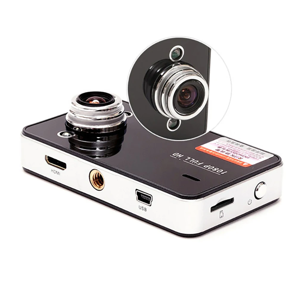 Автомобильный видеорегистратор регистратор с камерой 2 4 Full HD 1080P и монитором