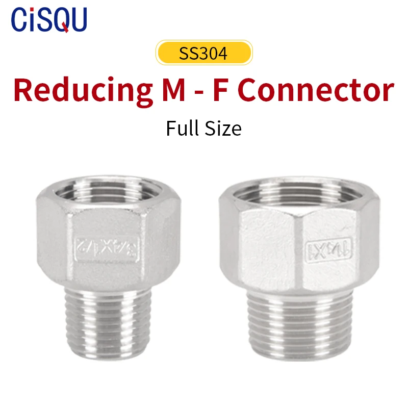 Трубопроводная арматура 304 Нержавеющая сталь уменьшить мужского и женского пола