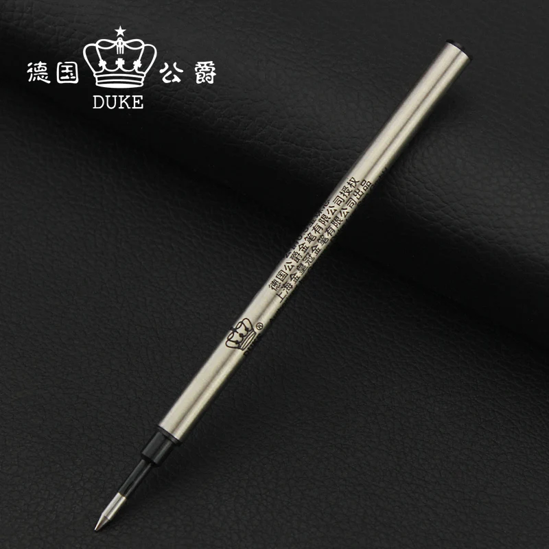 

10pcs/lot Germany Duke Black Ink 0.5mm 0.7mm Ballpoint Pen Refill Standard 11.2cm Length Universal Flat Rollerball Pen Refill