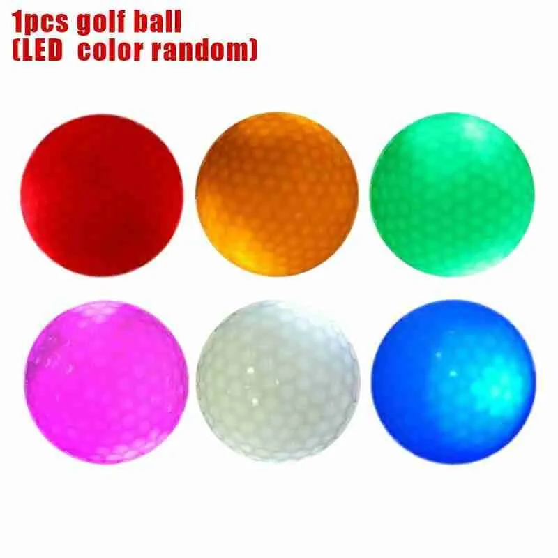 

Luminous Golf Ball Rubber Golf Led Often Bright Ball Flashing Use Balls Golf For Night Suitable Accessories Multi-color F5V5