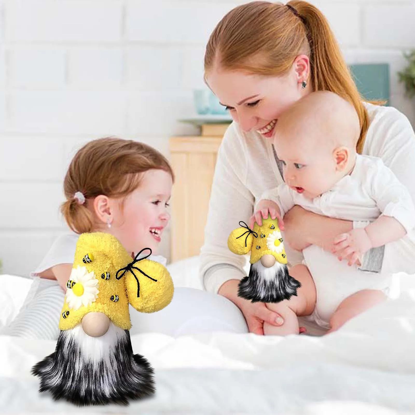 Nordic &quotшмель&quot &quotв полоску гном лимон Безликий куклы елка с орнаментом кукла