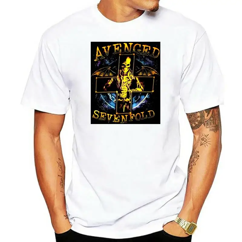 

Футболка Avenged Sevenfold Stellar 2014, цвет черный, новинка, Официальная футболка из хлопка A7X, свободный стиль