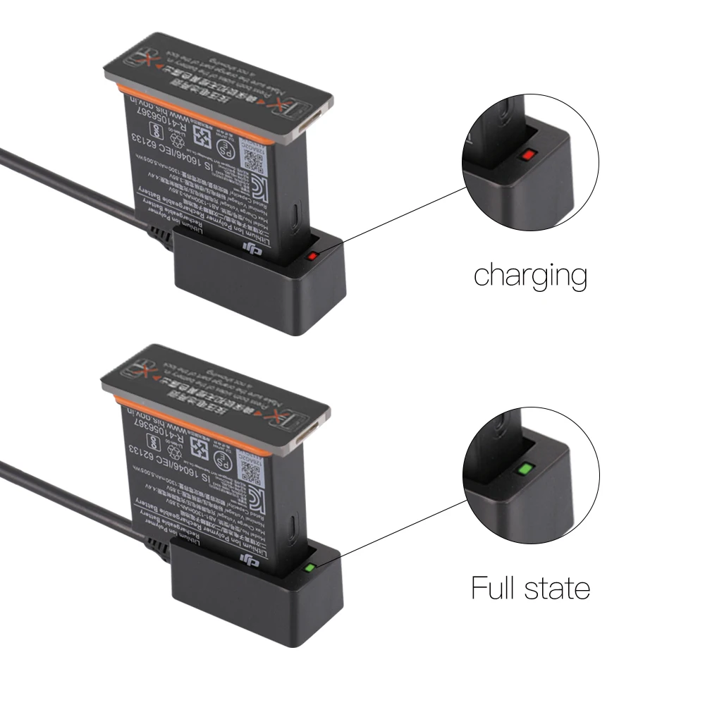 OSMO Action зарядное устройство портативное интеллектуальное USB порт кабель Быстрая