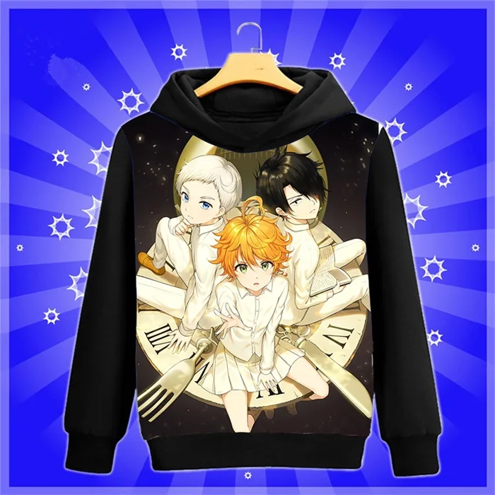 Аниме-Толстовка Manga The Promised Neverland Yakusoku no Neverland Norman cosplay Sweatshirt весна-осень мужские и женские пуловеры пальто - Цвет: 30