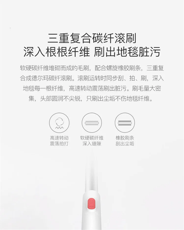 Беспроводной пылесос Xiaomi Mijia Deerma, ручной беспроводной пылесос с сильным всасыванием, низкий уровень шума, ночной Светильник