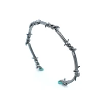 wire screw bracelet male braceletbangle barbed twist thorns geometric creative men bracelet cuff pulseras bijoux jewelry