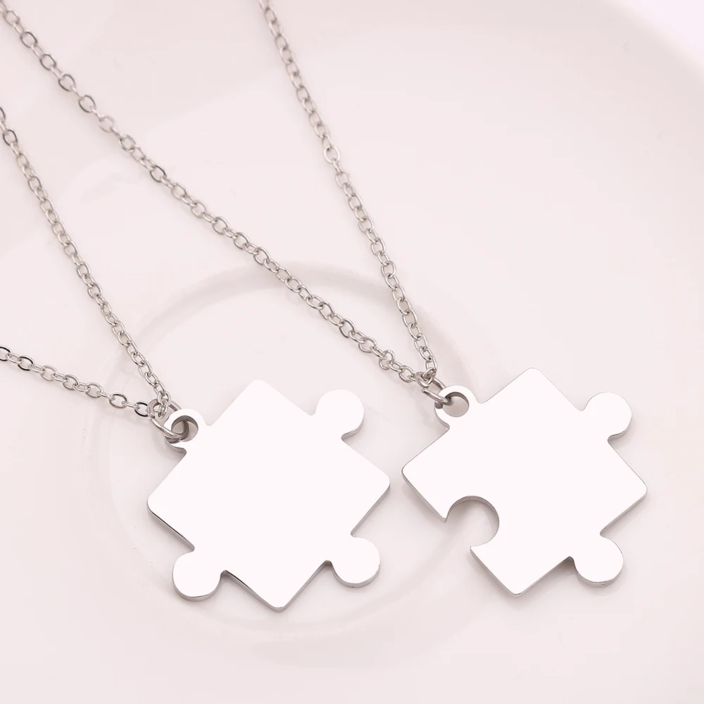 Ожерелье из нержавеющей стали для мужчин и женщин подвеска-головоломка