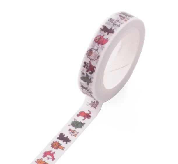 

8mmx7m animal party decorative washi masking tape(1piece)