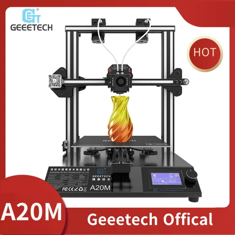 3D-принтер GEEETECH A20M, 2 в 1, многоцветная печать, Встроенная конструкция с двойным Экструдером, детектор нити