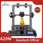 GEEETECH A20M 3D принтер с разноцветной печатью, интегрированной строительной базой и двойной конструкцией экструдера и детектором нити