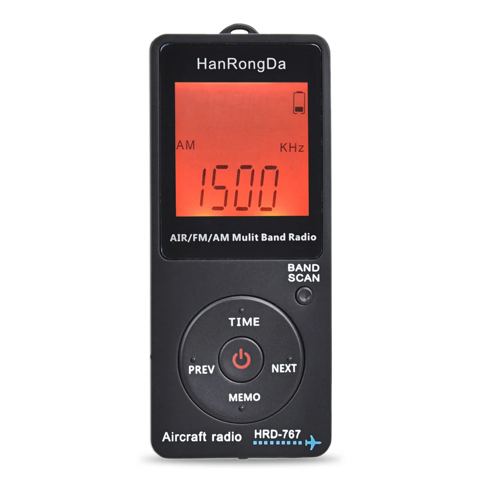 HanRongDa HRD-767 FM/AM/AIR многополосный радиоприемник для радиоаппаратов Blacklit lcd дисплей Кнопка блокировки с наушниками