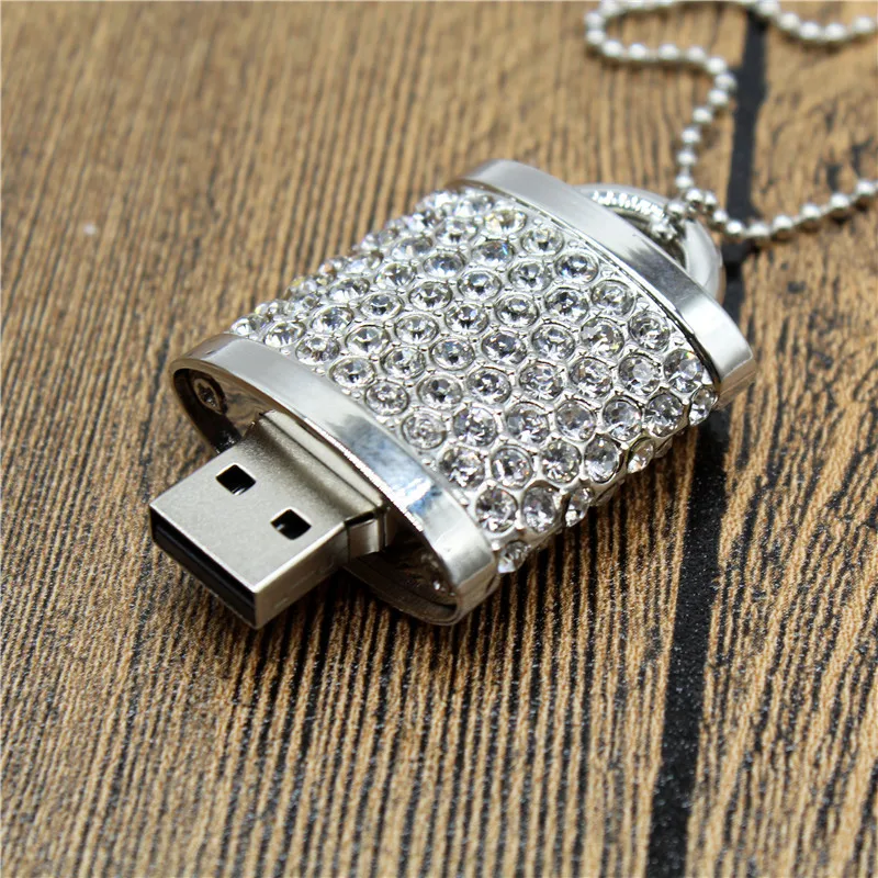 Флеш-накопитель USB ожерелье с кристаллами Usb 2 0 4/8/16/32/64 ГБ | Компьютеры и офис