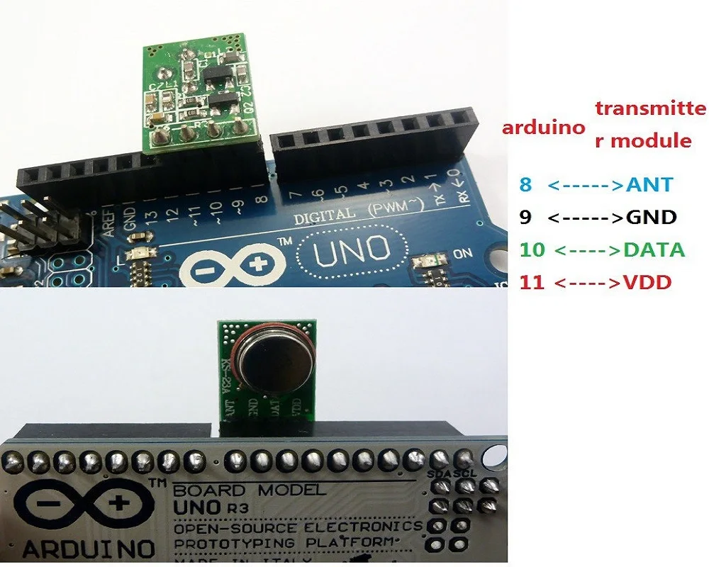 433MHz 1 Transmitter module & 4 Wireless Relay Controller for Arduino UNO MEGA2560 | Электронные компоненты и