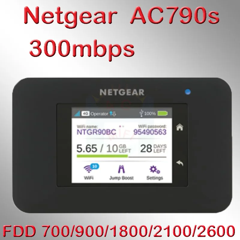 Б/у роутер netgear aircard 790s ac790s cat6 300 Мбит/с мобильный wifi sim 4g lte Карманный Wi Fi