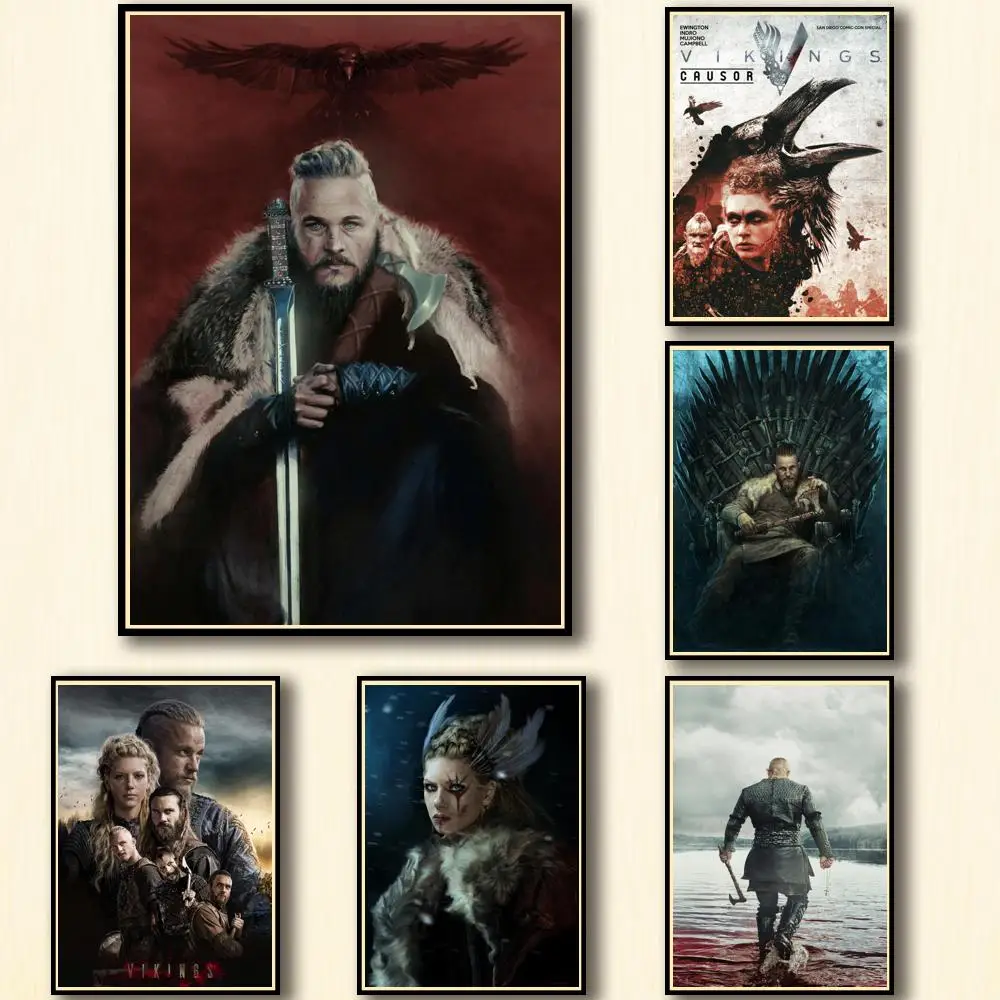50 проектных работ сериал Викинги официальный документ плакат домашний наклейка