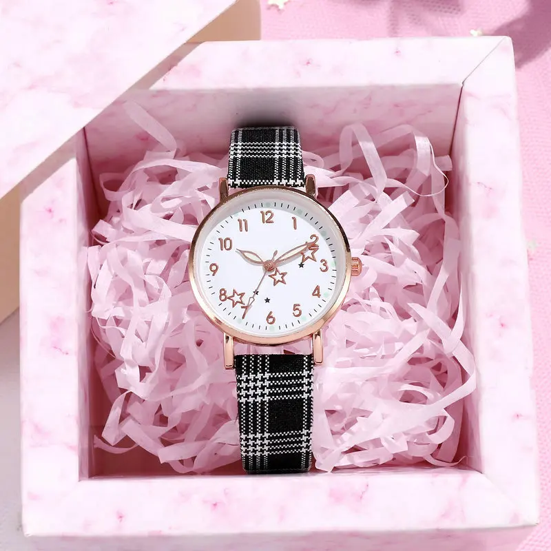 

Fashion Top Belt Ladies Watch Quartz Watch Stainless Steel Dial Trehnd Fashion Watch Montre Femme