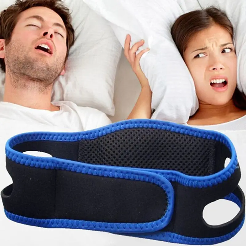 

Unisex Anti Snoring Chin Strap Resistance Band Sleep Aid Devices Jaw Dislocation Correction Belt Supporter Headband Health Care