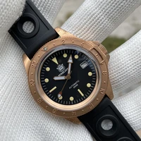 steeldive sd1966s bronze bezel 41 5mm bronze case sapphire glass 200m waterproof nh35 automatic mens dive watch