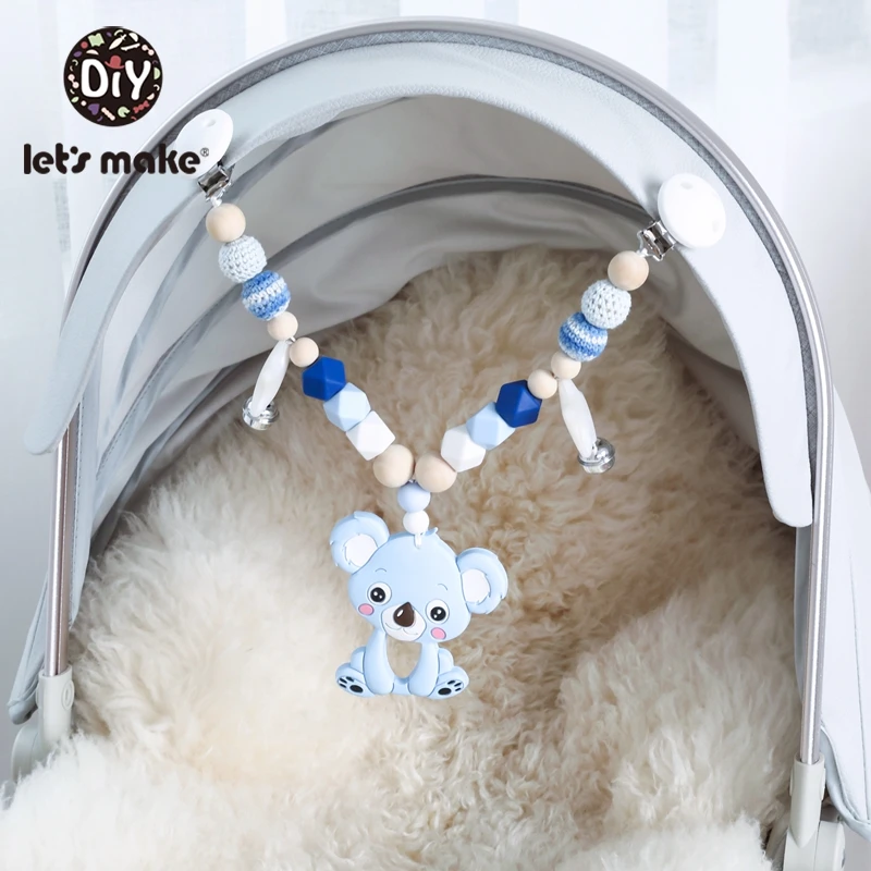 Let'S Make 1Pc Silicone Baby Teether Toddler Toys Diy Stroller Accessories For Pacifier Chain Owl Food Grade Toys Baby Teether