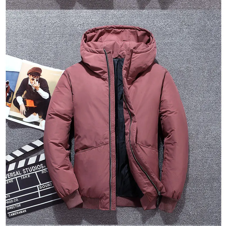 Мужская пуховая куртка Piumino Uomo Inverno 3 цвета Doudoune Мужская ветрозащитная верхняя одежда с капюшоном Повседневная белая пуховая куртка 4XL