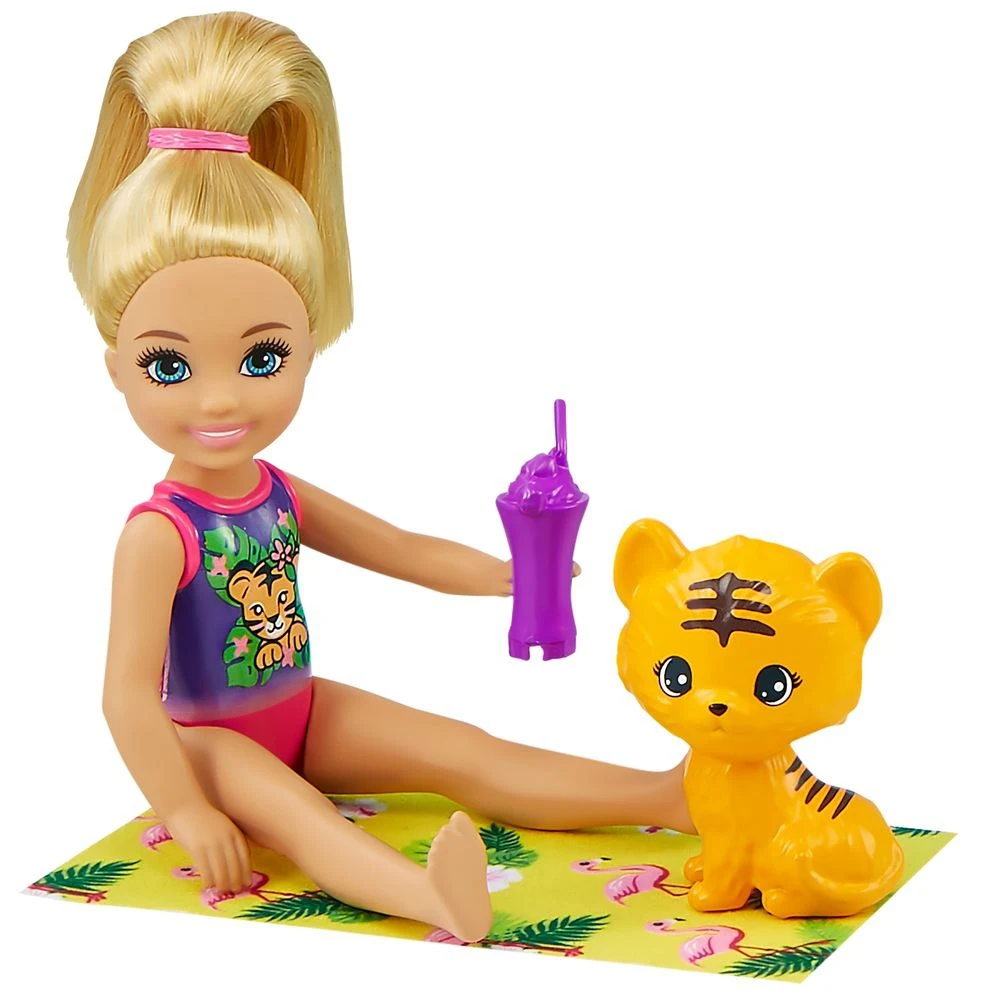 Набор игровой Barbie Челси с питомцами и аксессуарами В джунглях GTM85 - купить по