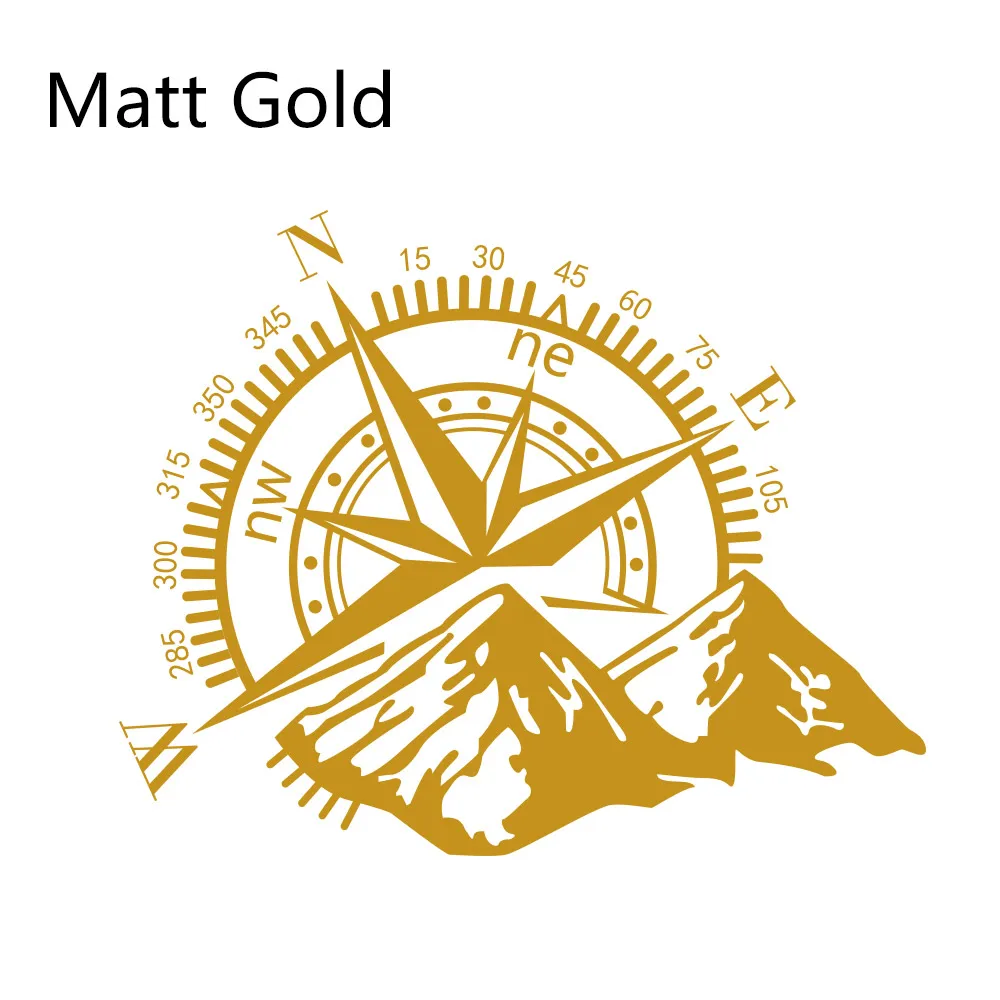 Боковые наклейки для автомобильной двери, виниловая пленка, авто украшение, наклейка для водонепроницаемого внедорожника, Ford Chevy, Стайлинг, автомобильные тюнинговые аксессуары - Название цвета: Matt Gold