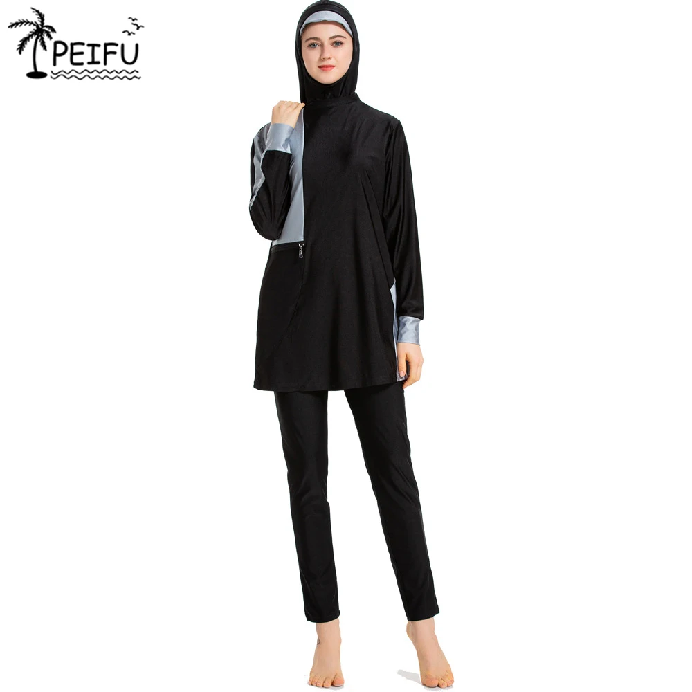 Пэй-фу Мусульманский купальник размера плюс купальники мусульманские для женщин