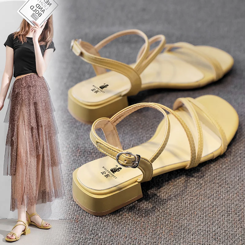 

Fashion Sandals Women Black 2021 Summer Open Toe Comfortable Non slip Sandals Dress Party Female Shoes Sandalias Plataforma