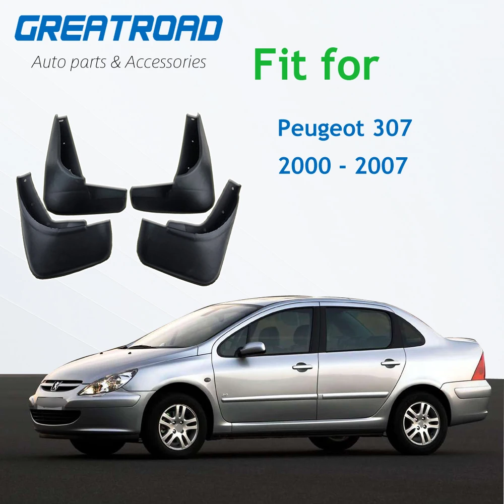 Автомобиль брызговики брызговик для крылья аксессуары Peugeot 307 2000 2001 2002 2003 2004 2005 2006