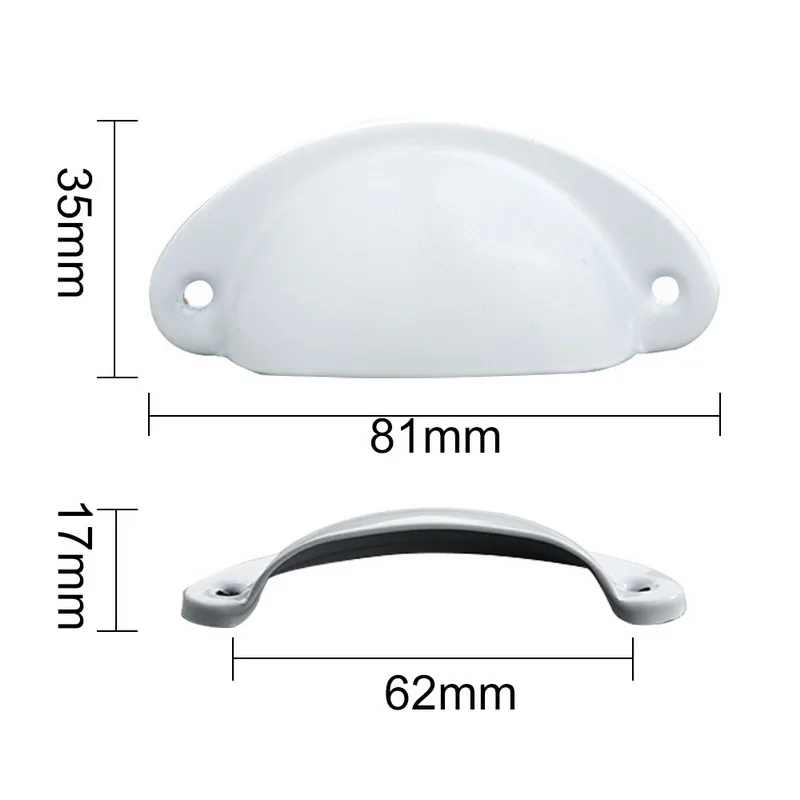 6/12 шт чашки в виде раковины ручка ящика ручной подстаканник мусорный бак