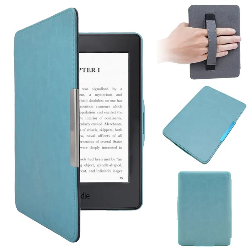 Blue Книга Обложка кожаный чехол для Kindle Paperwhite электронная книга ридер Pocketbook Elektronik электронная книга - Цвет: Blue