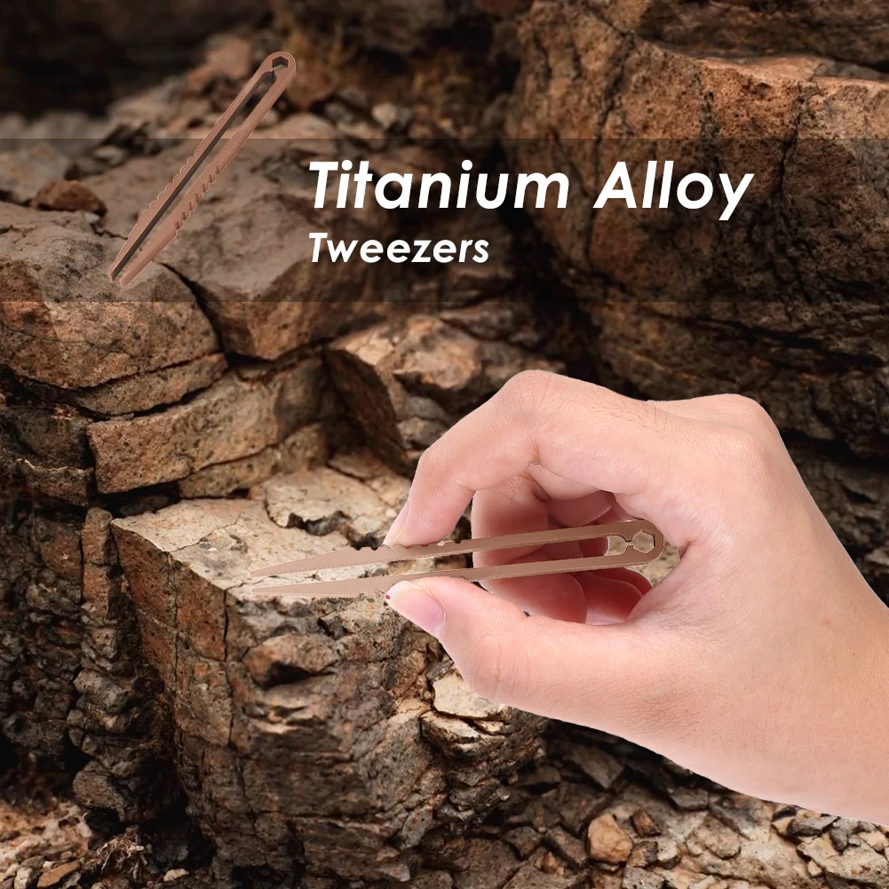 

Professional Tweezers TC4 Clip Titanium Tweezers Pick Up Clamping Camp Outdoor Pocket Maintenance Tool EDC Multipurpose Gadget