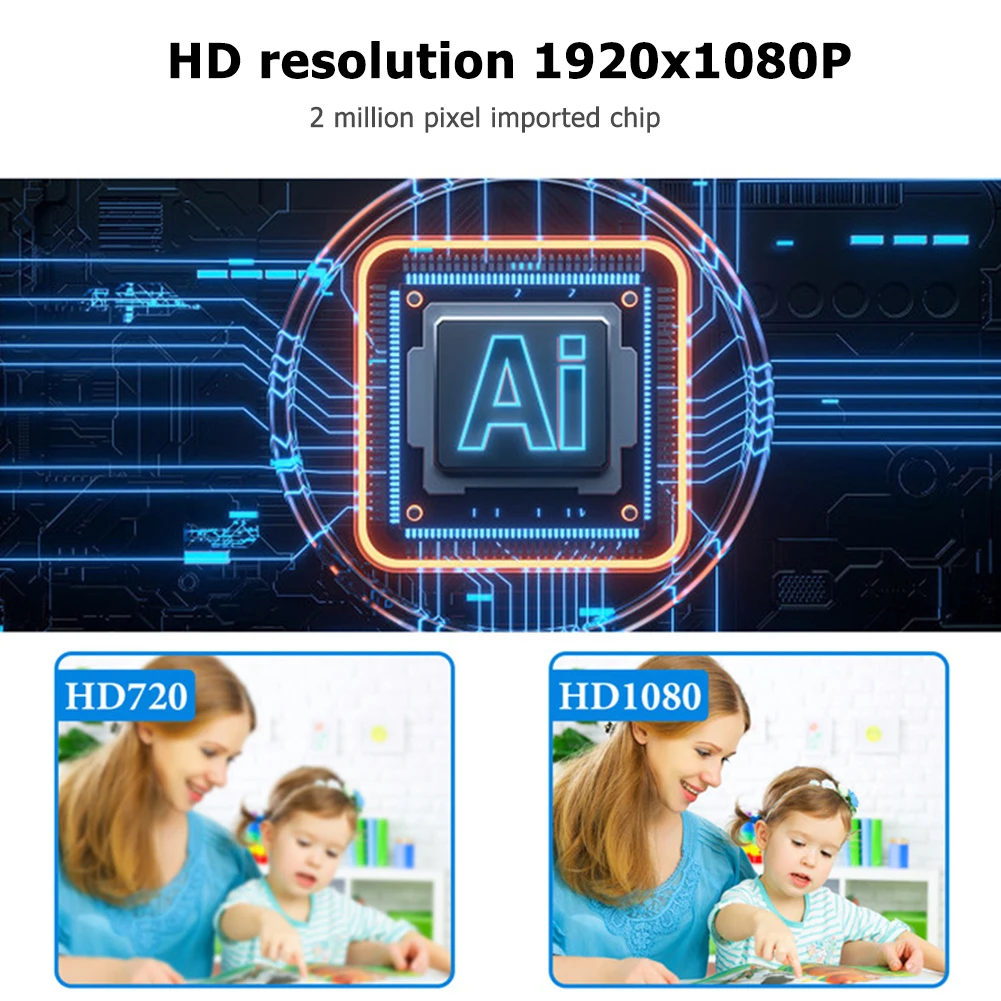 

2MP 1080P HD Webcam Live Webcam Built-In Digital Microphone Laptop Desktop Webcam With Microphone USB Plug And Play