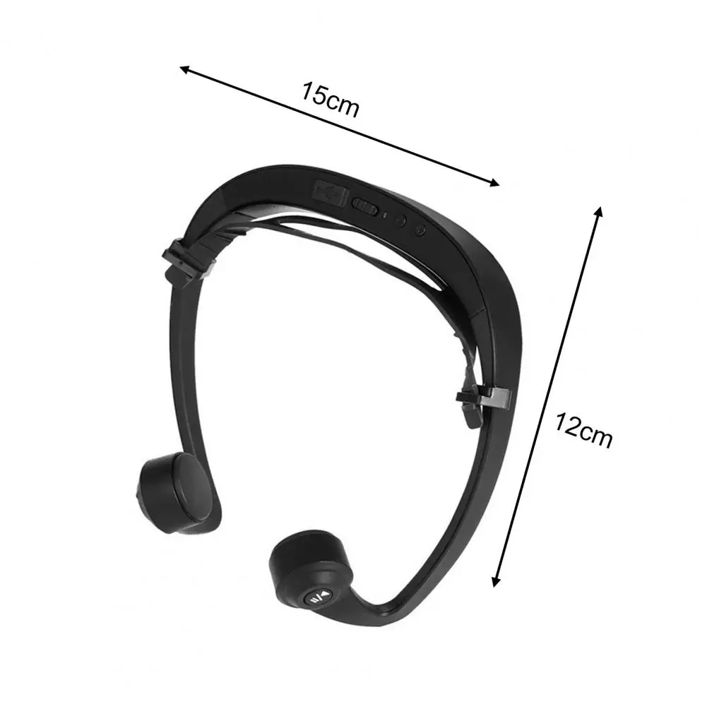 

V9 Anti-drop Bluetooth Ear Hook Bone Conduction Waterproof Wireless Noise Reduction Earphone for Driving Fitness Running Plastic