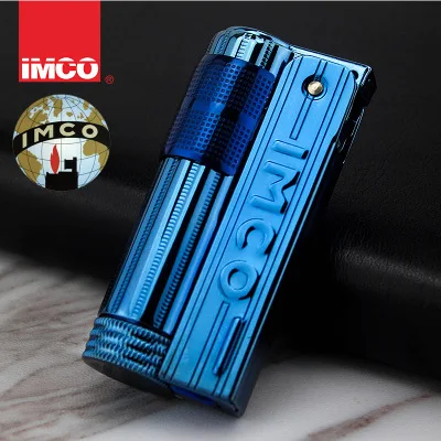 Бензиновая Зажигалка из нержавеющей стали IMCO 6700 - Цвет: Небесно-голубой